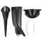 3pcs Crankcase Fill+Primary Case Oil Fill+Drip-Free Oil Funnel Kit For Harley Motorcycle Black