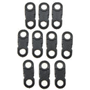 10Pcs Buckles Hook Black For Paracord Bracelets Plastic Clasp Side Release