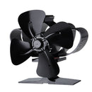 1200RPM Mini Heat Powered Stove Fan 4 Blade Silent Fireplace Eco Fan Heating Distribution No Electricity Or Battery