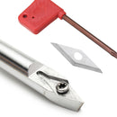 Round Square Diamond Wood Turning Tool Carbide Insert Cutter Tools Straight Multi Bit Lathe Set