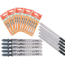 25Pcs T101BR Jigsaw Reciprocating Saw Blades High Carbon Steel for Bosch Makita