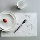 2PCS Marble Placemats Kitchen Dining Table Place Mats Pads Decor PVC 45x30CM