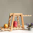 Bamboo Wooden Plant Stand Indoor Outdoor Garden Planter Flower Pot Shelf