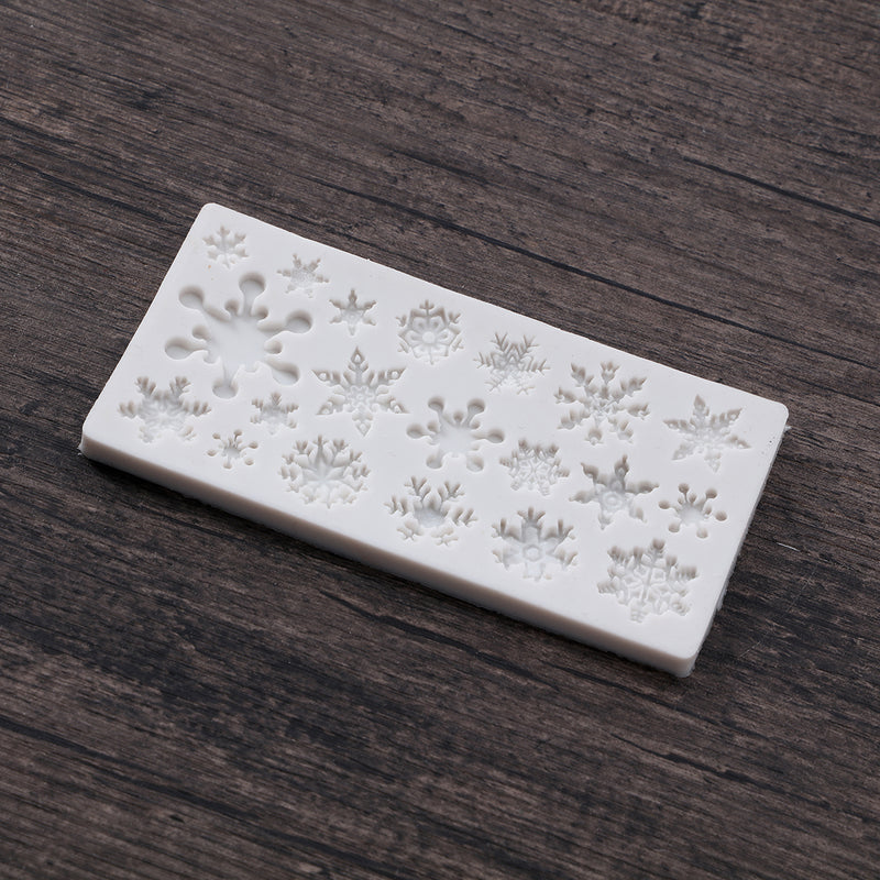Christmas Snowflake Silicone Mold DIY Baking Fondant Cake Chocolate Decorations