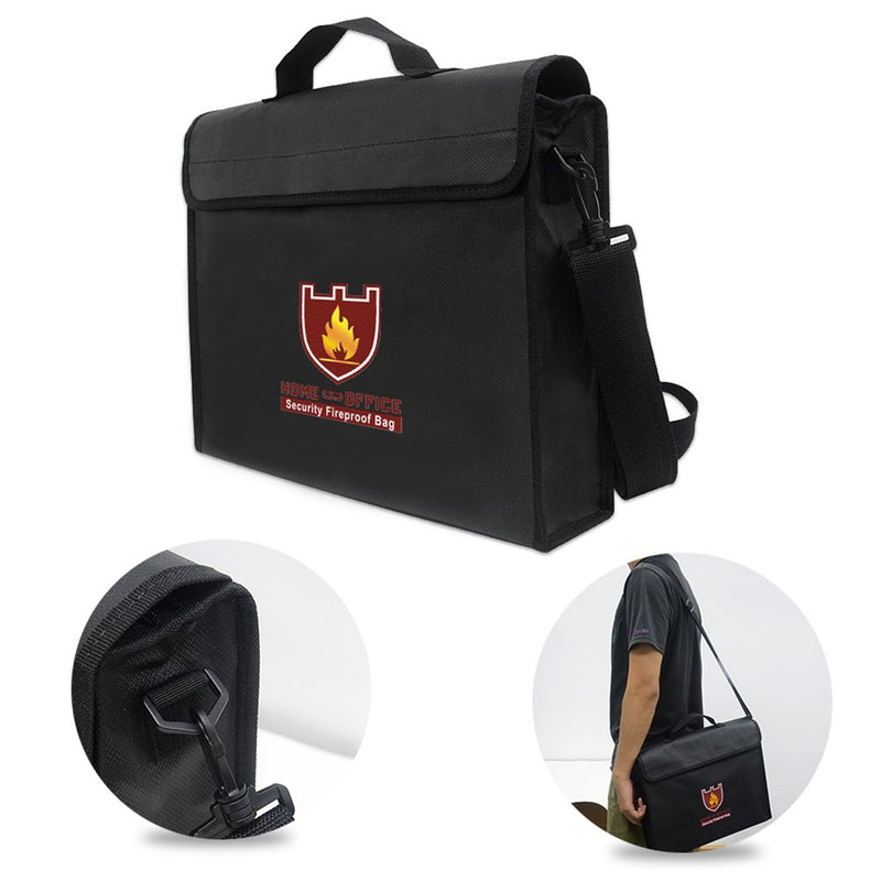 Waterproof Fire Resistant Document Bag Waterproof File Bag Protection Cash Money File Passport Pouch