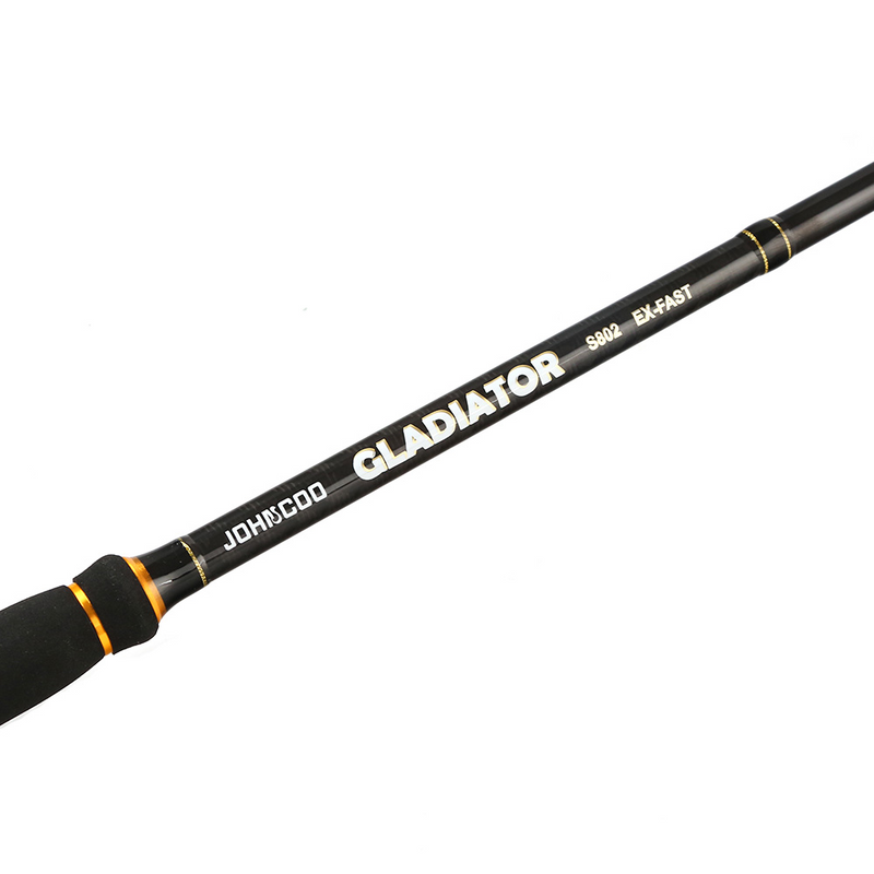 JOHNCOO 2.4m Fishing Rod Casting Spinning Rod M MH Power Carbon Rod Fishing Tackle