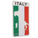 Car Stickers Italy Flag Map Badge Aluminum Emblem Decoration Decal 8x5cm