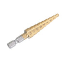 Drillpro 4-12mm Hex Shank HSS Titanium Coated Step Drill Bit Cone Drill Hole Cutter