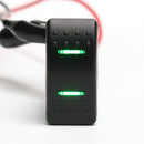 12V 24V LED Marine 7Pin DPDT On-Off-On 2 Lights Rocker Switch RV Boat Universal