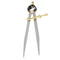 4/6inch DIY Wing Divider Leather Craft Rotating Scratch Furniture Compasses Tools