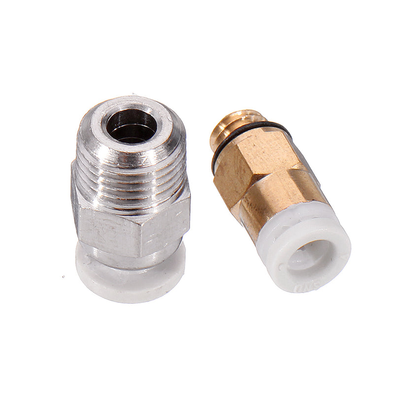 2x4mm 1.75mm Blue PTFE Tube + PC4-M10/PC4-M6 Pneumatic Connector Hotend Extrusion Kit for 3D Printer