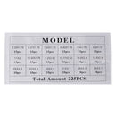 Suleve MXRW5 225Pcs R22/R134a Green Air Conditioning Rubber O-Ring Tap Washer Gasket Set Seal Metric Assortment Plumbing Kit Waterproof