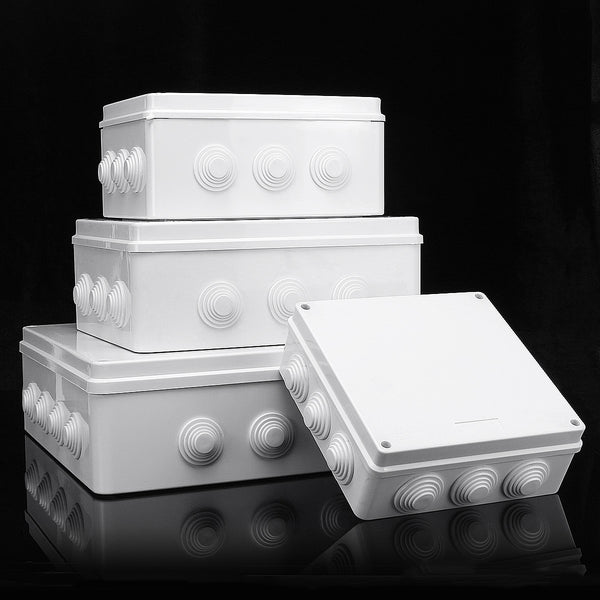 Dustproof Waterproof IP65 Junction Box Universal Electrical Enclosure Cable Case Junction Case Electrical Project Enclosure White