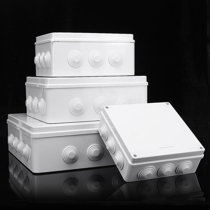 Dustproof Waterproof IP65 Junction Box Universal Electrical Enclosure Cable Case Junction Case Electrical Project Enclosure White