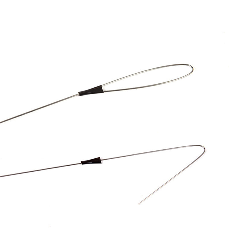 LEO 304 Stainless Steel 4 Models Fishing Bait Hook Eel Hook With Guide Line