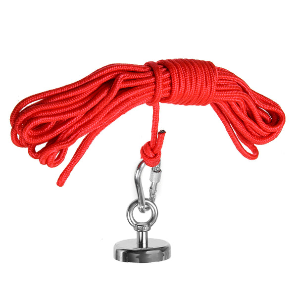 160kg Pull Fishing Treasure Hunting Neodymium Recovery Magnet + 10 Metre Rope