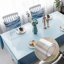 60*120cm Transparent Square Table Mat Waterproof Anti-scald Non-toxic Dining Desk Pad Tablecloth