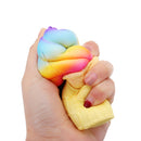 Yunxin Colorful Ice Cream Squishy 10CM Super Slow Rising Cream Scented Original Package Phone Strap
