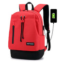 Oxford Backpack with USB Charging Port Student School Bag Fashion Shoulder Bag for Ipad Laptop Bag