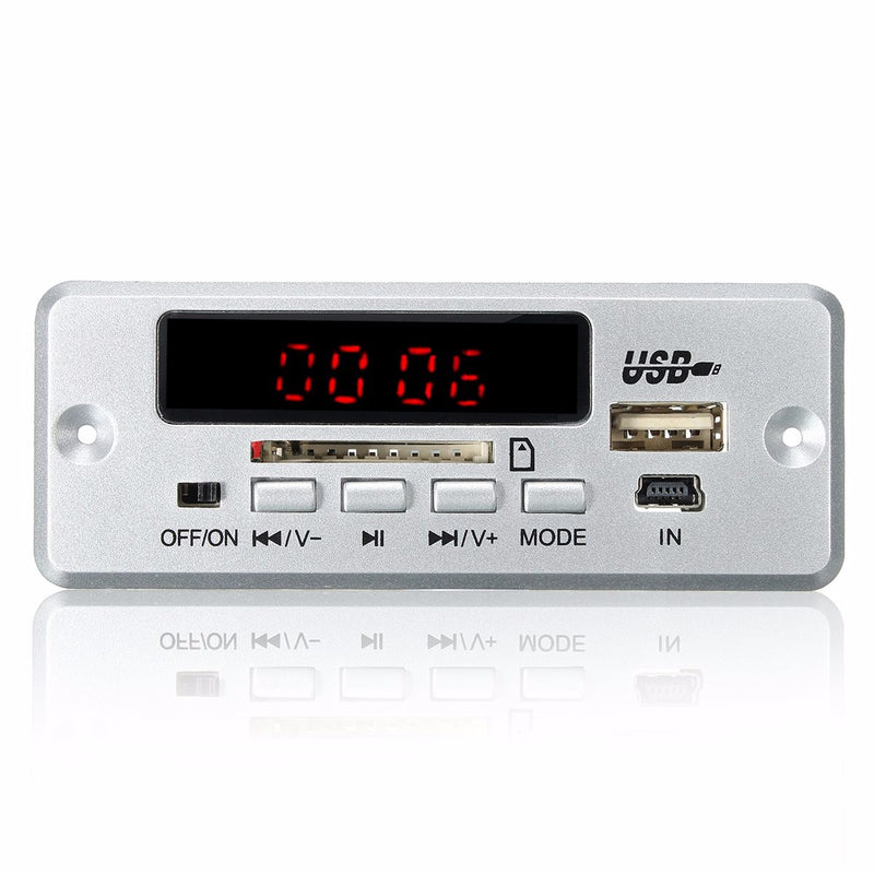 DC 12V/5V MP3 Decode Board LED USB AUX FM bluetooth Radio Amplifier With Remote