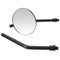 8mm Classic Retro Motorcycle Round Rear View Mirrors For Harley Thruxton Bonneville
