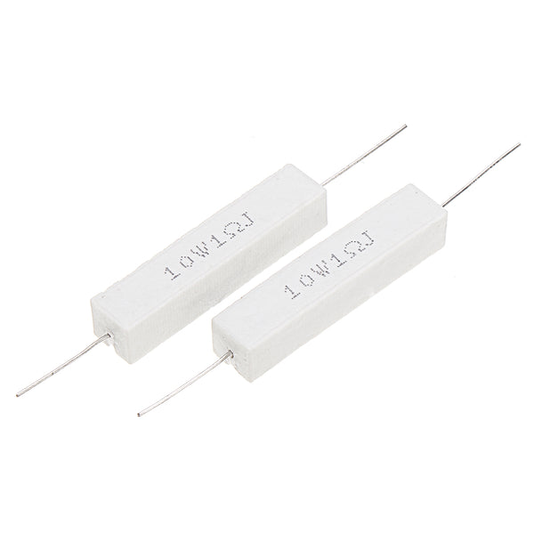 100pcs 10W 1 ohm 1R Ceramic Cement Resistor