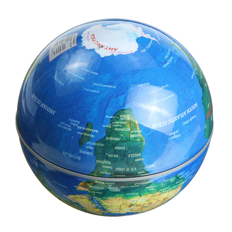 3.5" LED Lamp Magnetic Levitation Floating Globe World Map 110-220V Home Office Desktop Decor