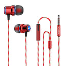 Bakeey P21 Universal Metal Super Bass Earphone Gaming In-ear Headphones with Mic