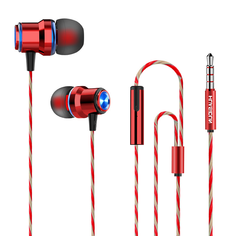 Bakeey P21 Universal Metal Super Bass Earphone Gaming In-ear Headphones with Mic