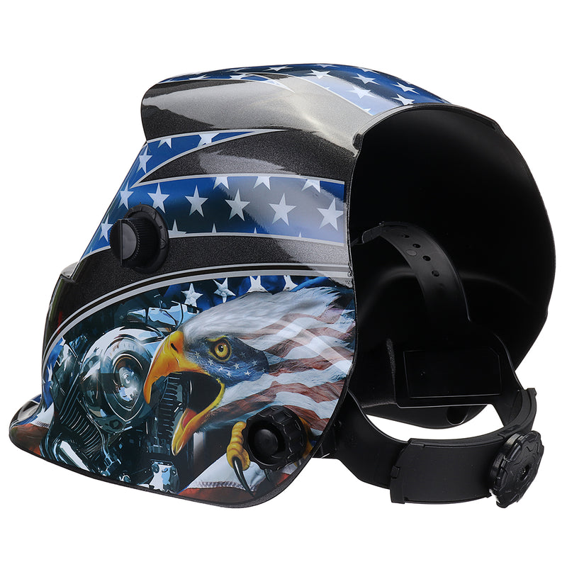 Solar Power Automatic Dimming Welding Helmet Welding Mask + Head Band