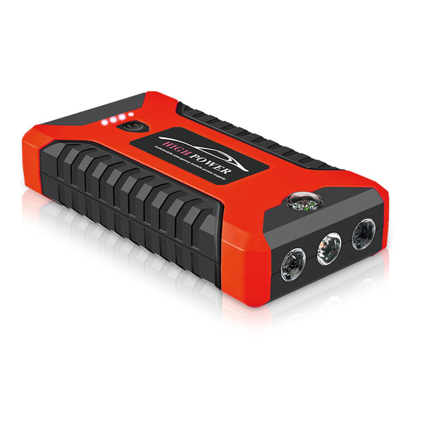 98600mAh 12V Car Jump Starter Multifunction Auto Power Bank Portable 4USB Power Bank Emergency Battery Booster Clamp 600A