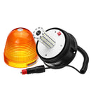 DC12-24V 60LED Magnetic Roof Rotating Flash Amber Beacon Strobe Tractor Warning Signal Light