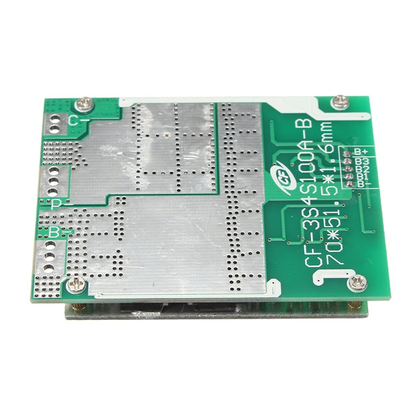 4S 100A 12V LiFePo4 18650 Battery Cell BMS Protection Board + Balance With Cable