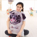 Honana WX-555 3D Simulation Animal Pillow Plush Printed Samoyed Husky Dog Tiger Cute Pillow Cushion