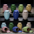 Ice Cracked Glaze Cremation Urns Funeral Keepsake Pet Dog Cat Cremation Urn