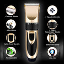 Y.F.M Rechargeable Men Electric Hair Clipper Trimmer Beard Shaver 110-240V Haircut Ceramic Blade