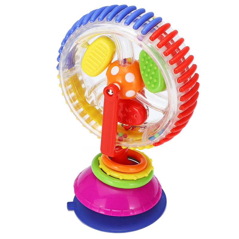 Baby Kid Rainbow Creative Observe Ferris Wheel Rattle Educational High Chair Toys