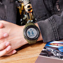 SKMEI 1535 Chronograph Week Display 50M Waterproof Large Dial Outdoor Digital Watch Men Watch