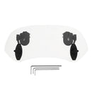 Universal Adjustable Clip On Transparent Windshield Extension Spoiler Wind Small Windscreen Deflector For Motorcycle Scooter