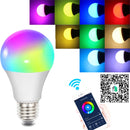 Fcmila E27 E26 B22 E14 GU10 10W Wifi Smart Bulb RGBW Smart APP Control LED Light Work With Siri Alexa AC85-265V