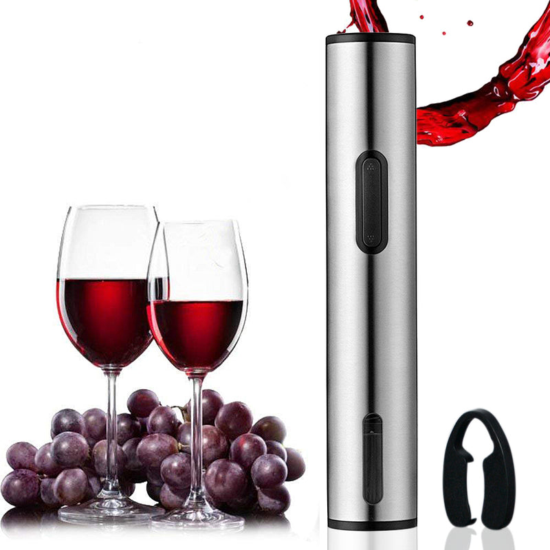 Automatic Electric W ine Bottle Opener Set Corkscrew Cordless Foil Cutter Gift