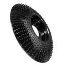 Drillpro Black 85x16/110x22mm Arc Wood Carving Disc Tungsten Carbide Shaping Disc Angle Grinding Wheel Sanding Carving Rotary Tool Abrasive Disc for Angle Grinder