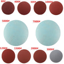 50pcs 3 Inch 40-7000 Grit Sanding Discs Sanding Polishing Pad Flocking Sandpaper