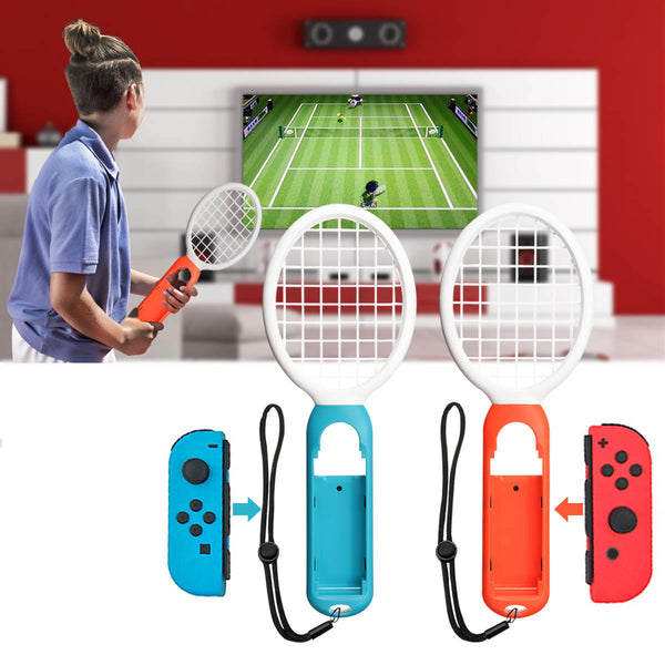 1 Pair Tennis Gamepad ABS Game Controller Sport Games Grip Tennis Racket Exercise Equipment