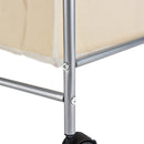 Multifunction Mobile Double Bag Compact Laundry Hamper Sorter Cart Clothes Storage Bag