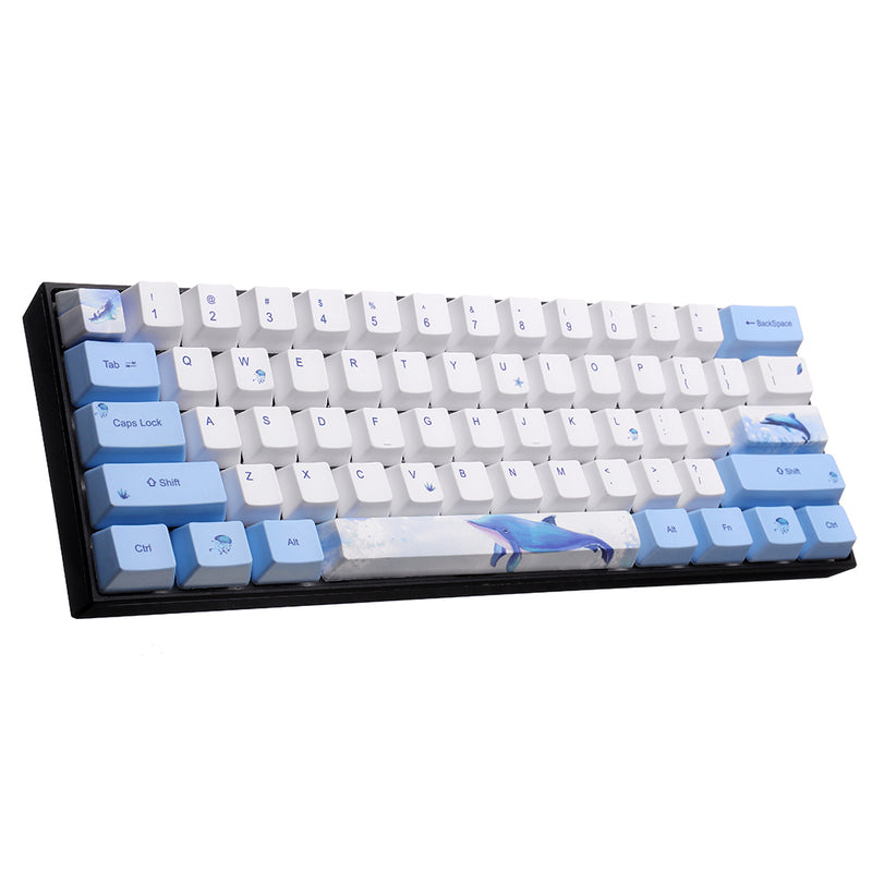 OEM Profile PBT Sublimation Whale Keycap for 60% Anne pro 2 Royal Kludge RK61 Geek GK61 GK64 Mechanical Keyboard