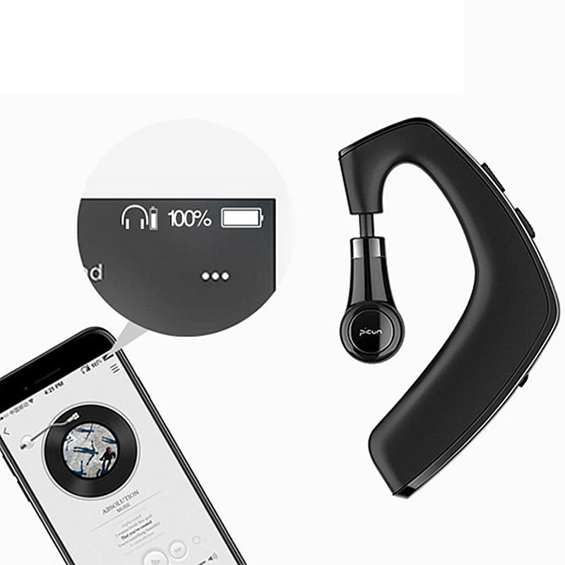 Picun T8 Business Wireless bluetooth Earphone HIFI Bass Handsfree Sports With Mic for Iphone Xiaomi