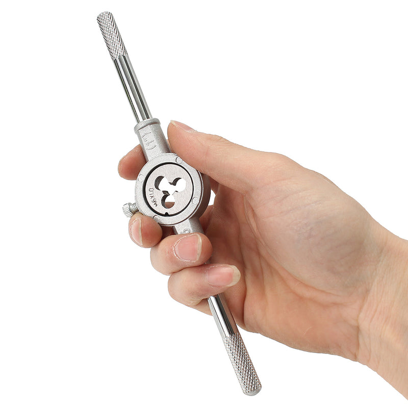 8pcs Metric Screw Tap Wrench and Die Set M3-M12 Nut Bolt Alloy Metal Hand Tools