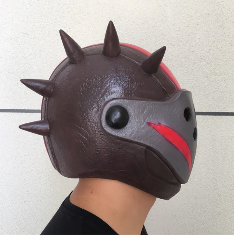 Fort Nite Latex Mask Rust Lord Cosplay Helmet Costume Prop Halloween Party