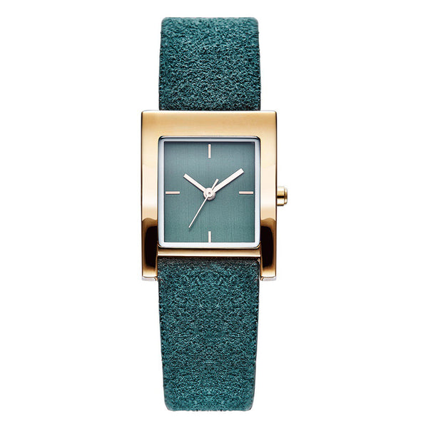 SK K0080 Rectangle Women Wrist Watch Casual Style Leather Strap Quartz Watches